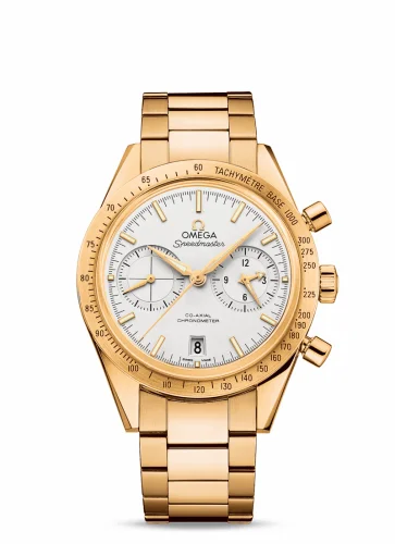 Omega Speedmaster 57 Co-Axial Yellow Gold / Silver / Bracelet 331.50.42.51.02.001 (33150425102001)